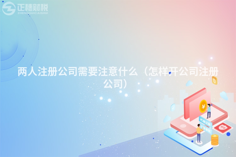 两人注册公司需要注意什么(怎样开公司注册公司)